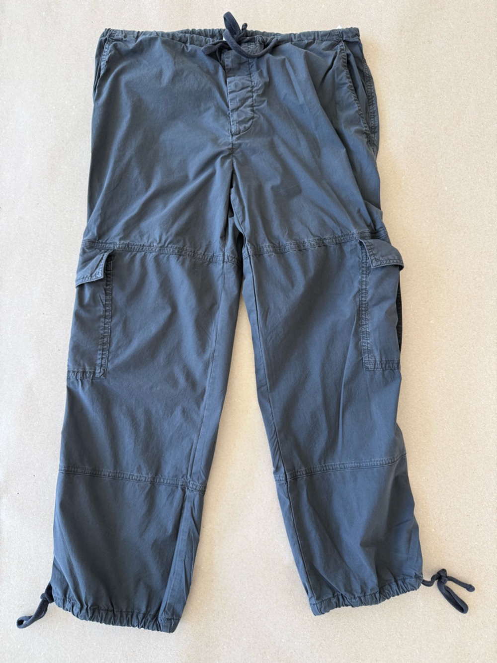 James Perse — Cargo Drawstring Pants Washed Black — Size 1